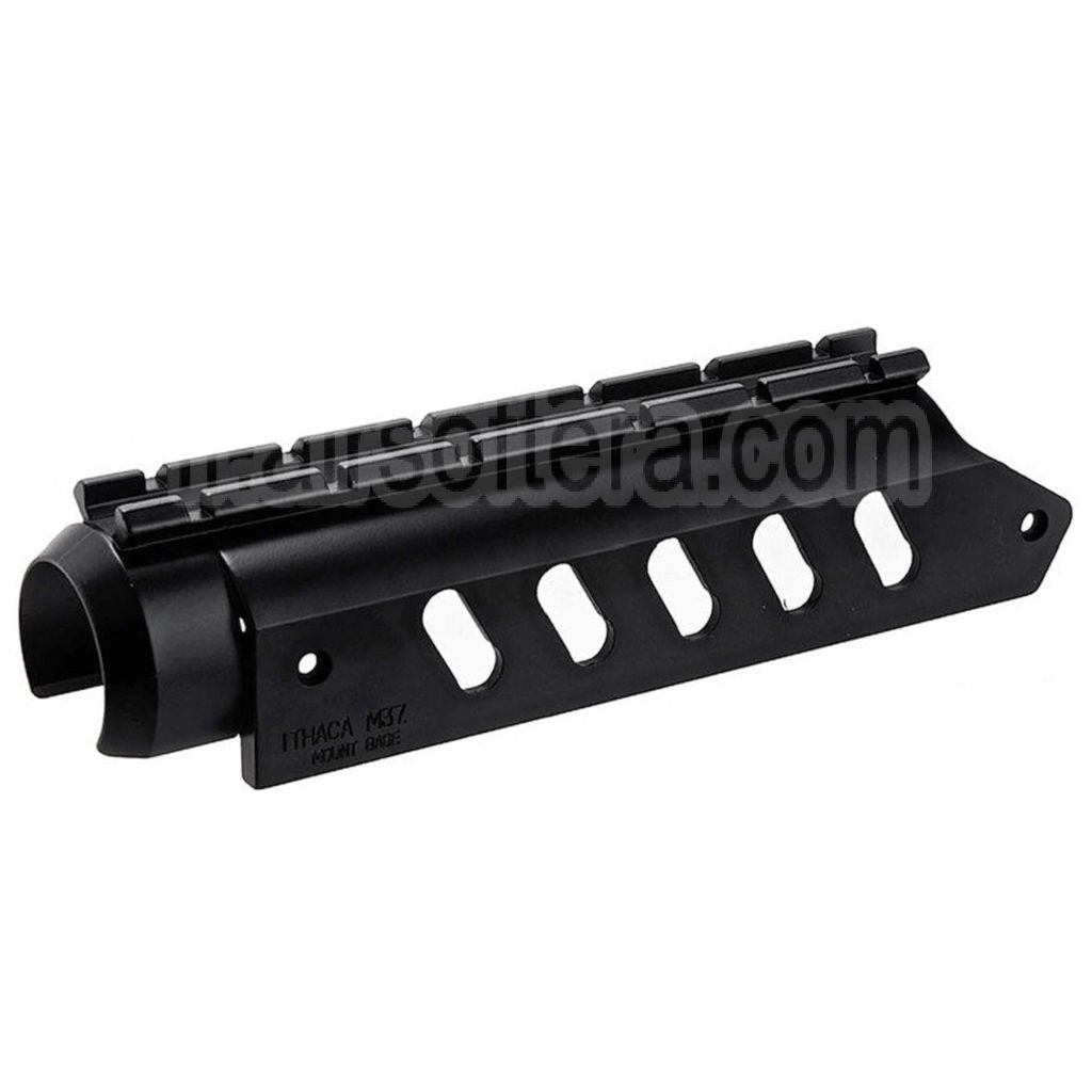 KTW 20mm Weaver Rail Lunette Montage Base Convient pour KTW Ithaca M37 Spring Action Shotgun Airsoft Noir