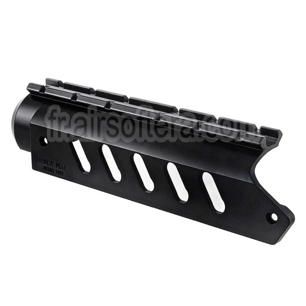 KTW 20mm Weaver Rail Lunette Montage Base Convient pour KTW Ithaca M37 Spring Action Shotgun Airsoft Noir
