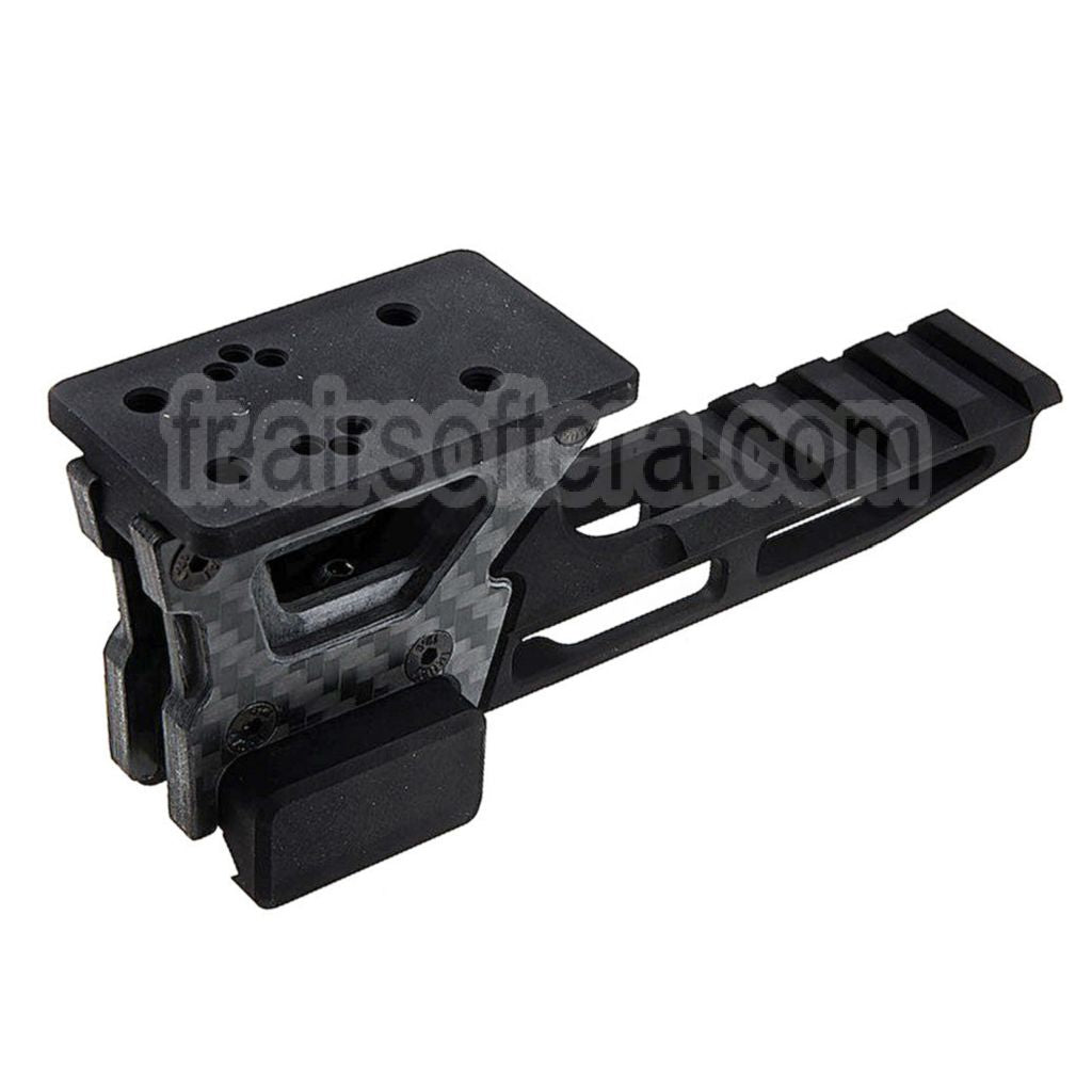 Revanchist Airsoft 2.26 pouces Modular Optics Montage V2 Convient pour Amphibious RMR Docter Red Dot Viseur Montage et Laser Devices Riser Noir