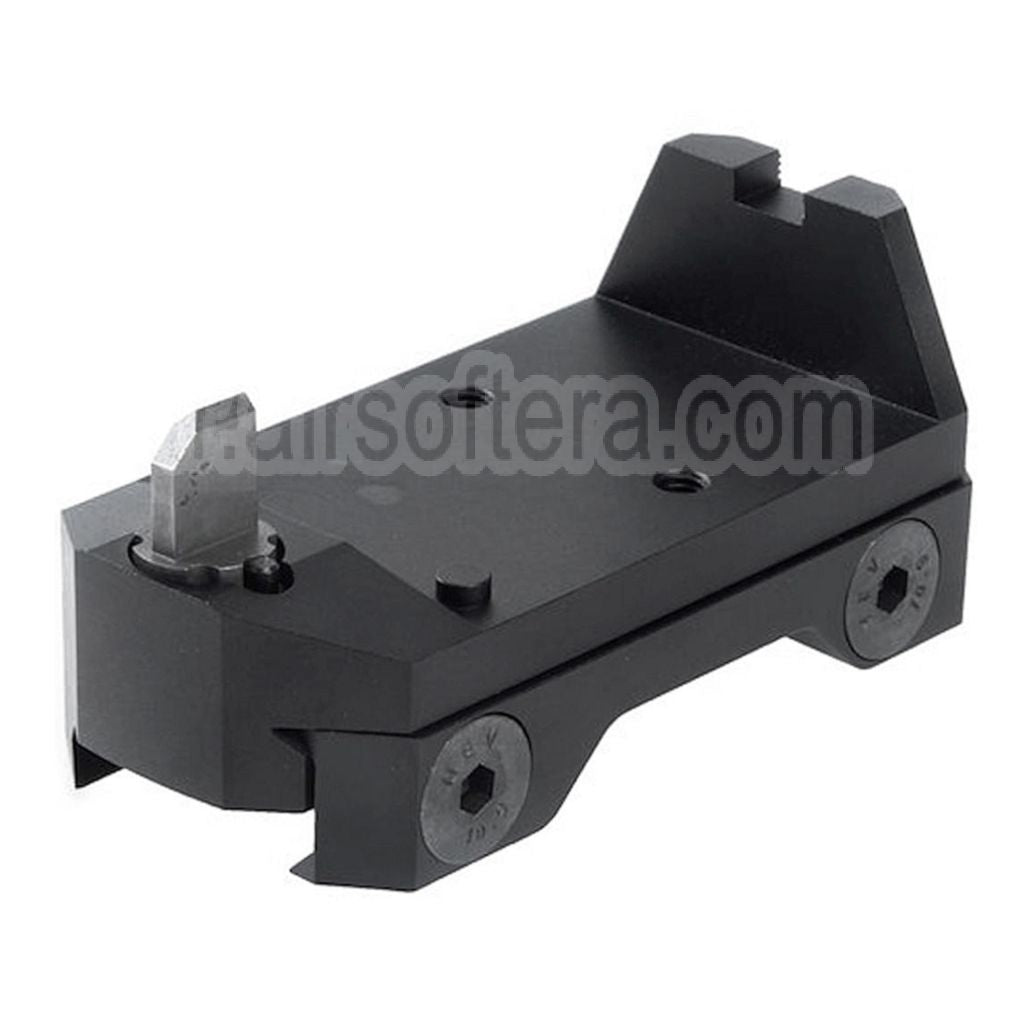 Support RGW ANVL RMR en aluminium avec viseurs mécaniques avant et arrière intégrés. Compatible avec rail Picatinny RMR 20 mm.