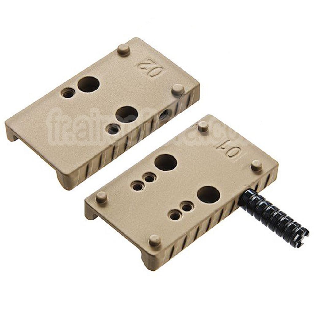 Cybergun Fiber Optique Plaque avec Chargement Poignée Convient pour Cybergun CANiK TP9 Série GBB Pistolet Airsoft
