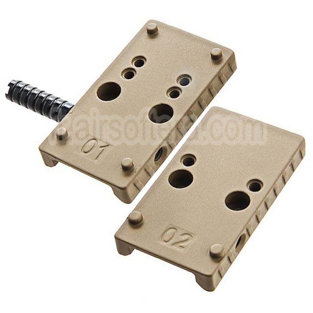 Cybergun Fiber Optique Plaque avec Chargement Poignée Convient pour Cybergun CANiK TP9 Série GBB Pistolet Airsoft