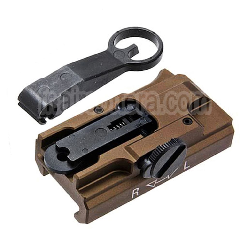 Guns Modify GM CNC Aluminium 416 A5 Style Détachement rapide Rabattable Sight Convient pour Tokyo Marui M4 Série MWS GBB Fusil Airsoft