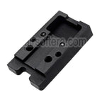 Revanchist Airsoft CNC Aluminium Rouge Point Plaque Haut Montage Convient pour Novritsch SSP5 Série GBB Pistolet