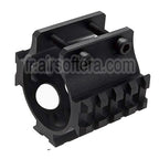 LCT 45mm Silencieux Rail Convient pour LCT AS VAL VSS Série AEG Fusil Airsoft Noir