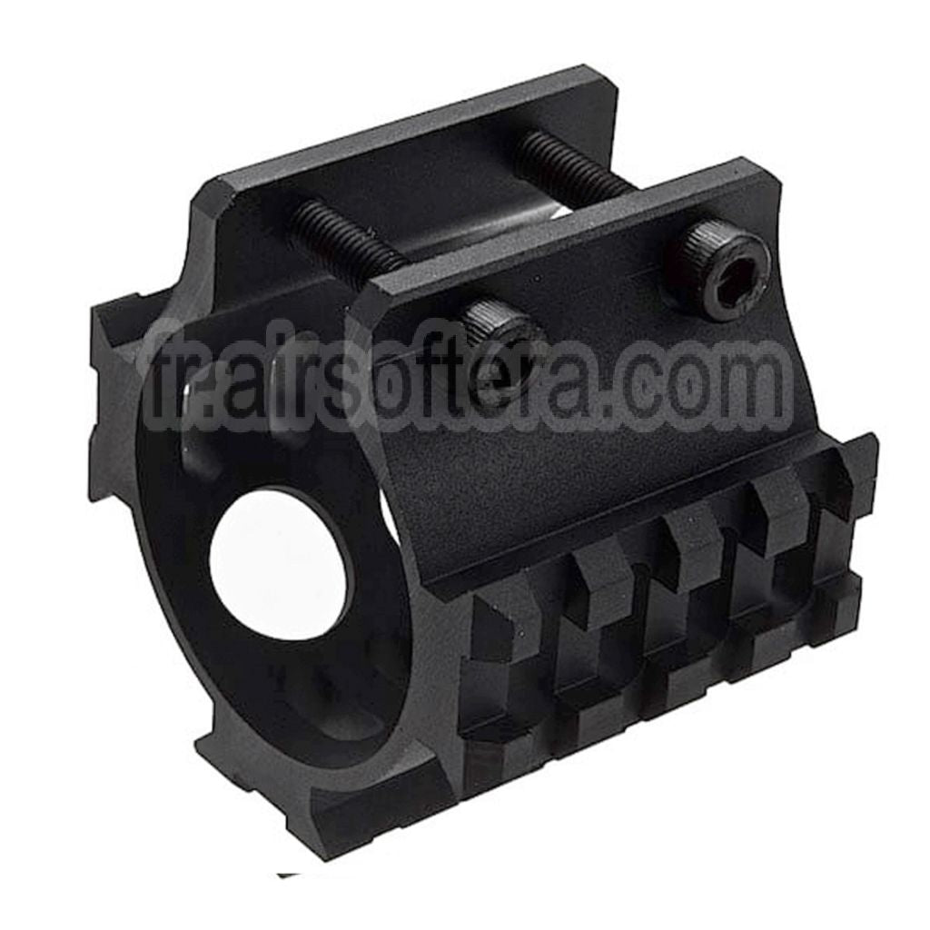 LCT 45mm Silencieux Rail Convient pour LCT AS VAL VSS Série AEG Fusil Airsoft Noir
