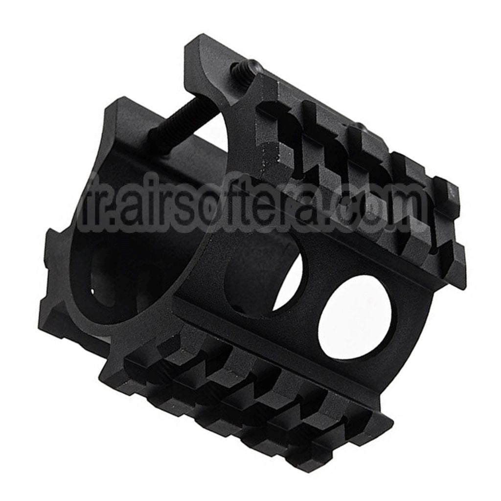 LCT 45mm Silencieux Rail Convient pour LCT AS VAL VSS Série AEG Fusil Airsoft Noir