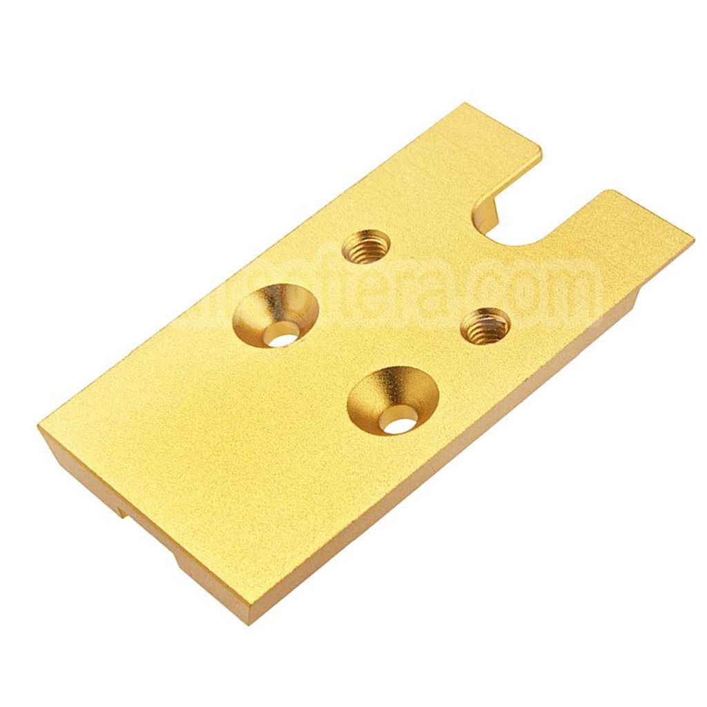 Novritsch CNC Aluminium Premium Rouge Point Plaque Convient pour VT RMR Mounting Footprint Novritsch SSP5 Série GBB Pistolet Airsoft