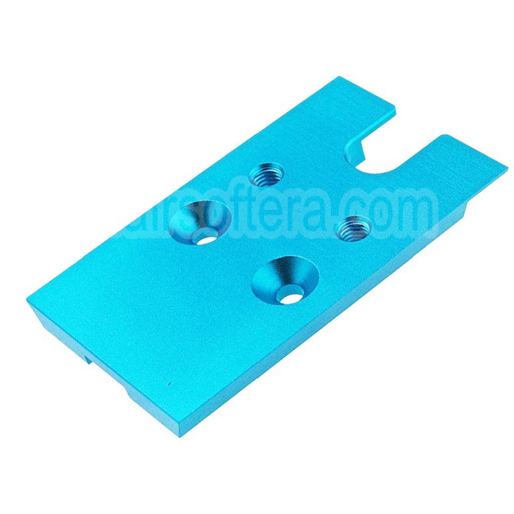 Novritsch CNC Aluminium Premium Rouge Point Plaque Convient pour VT RMR Mounting Footprint Novritsch SSP5 Série GBB Pistolet Airsoft