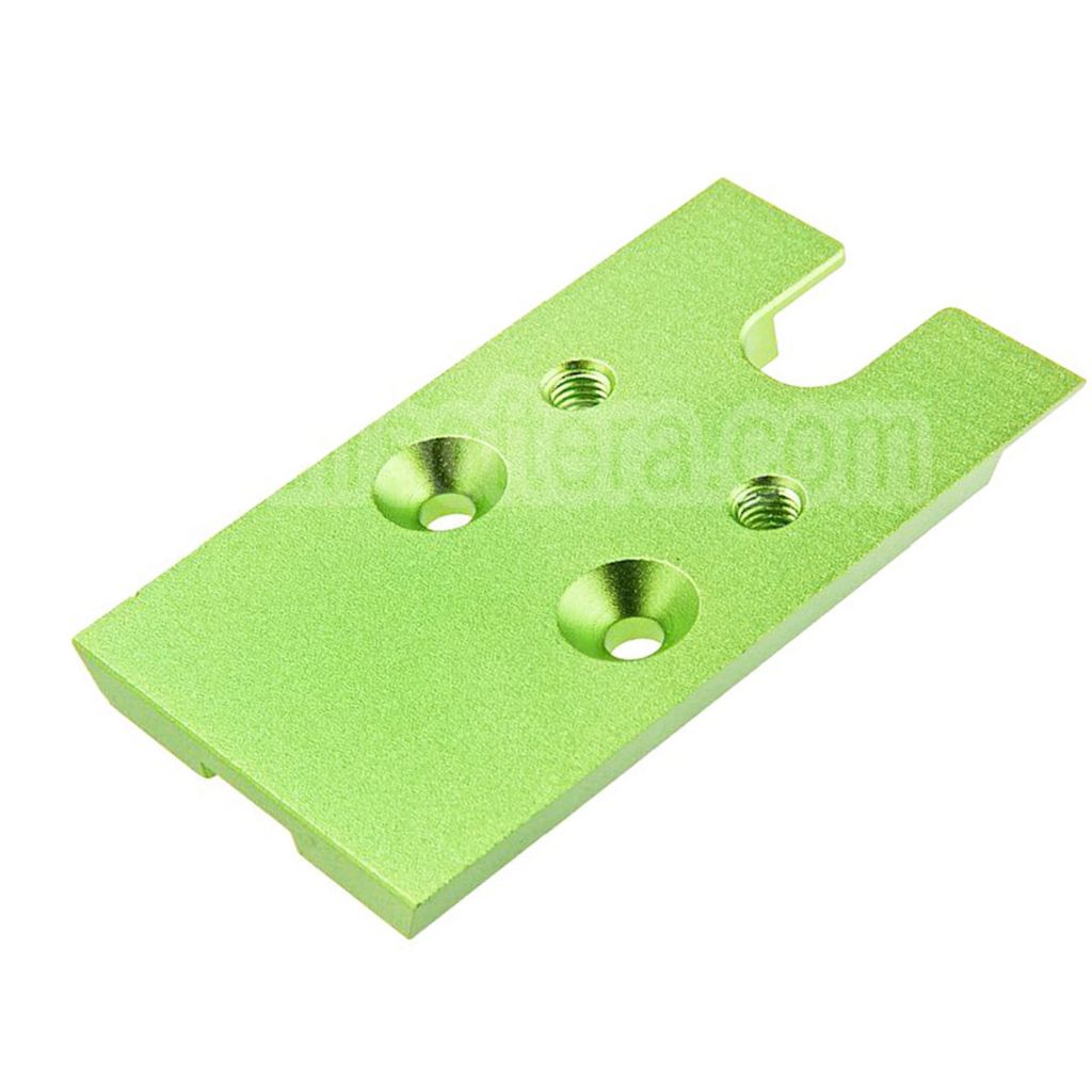 Novritsch CNC Aluminium Premium Rouge Point Plaque Convient pour VT RMR Mounting Footprint Novritsch SSP5 Série GBB Pistolet Airsoft