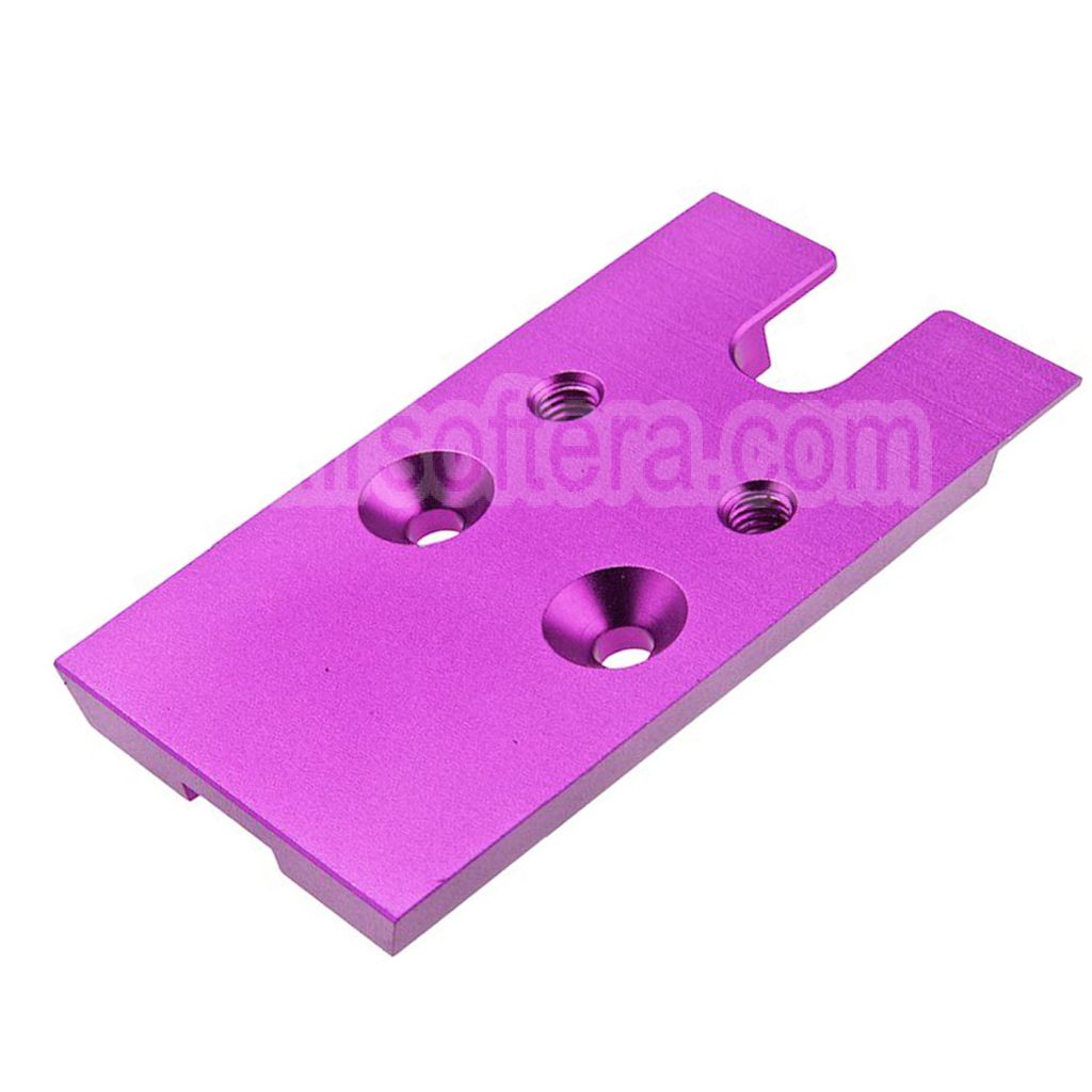 Novritsch CNC Aluminium Premium Rouge Point Plaque Convient pour VT RMR Mounting Footprint Novritsch SSP5 Série GBB Pistolet Airsoft