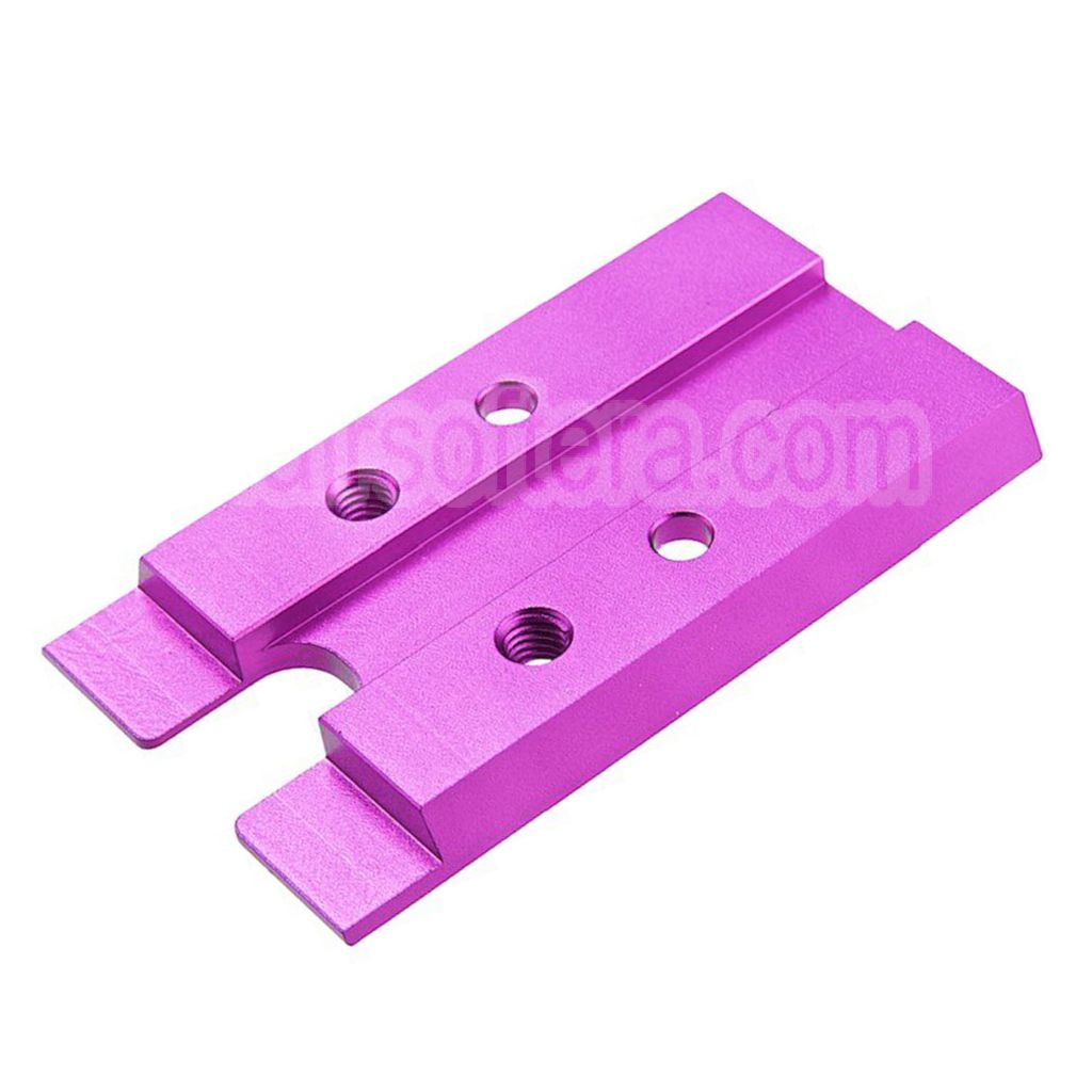 Novritsch CNC Aluminium Premium Rouge Point Plaque Convient pour VT RMR Mounting Footprint Novritsch SSP5 Série GBB Pistolet Airsoft