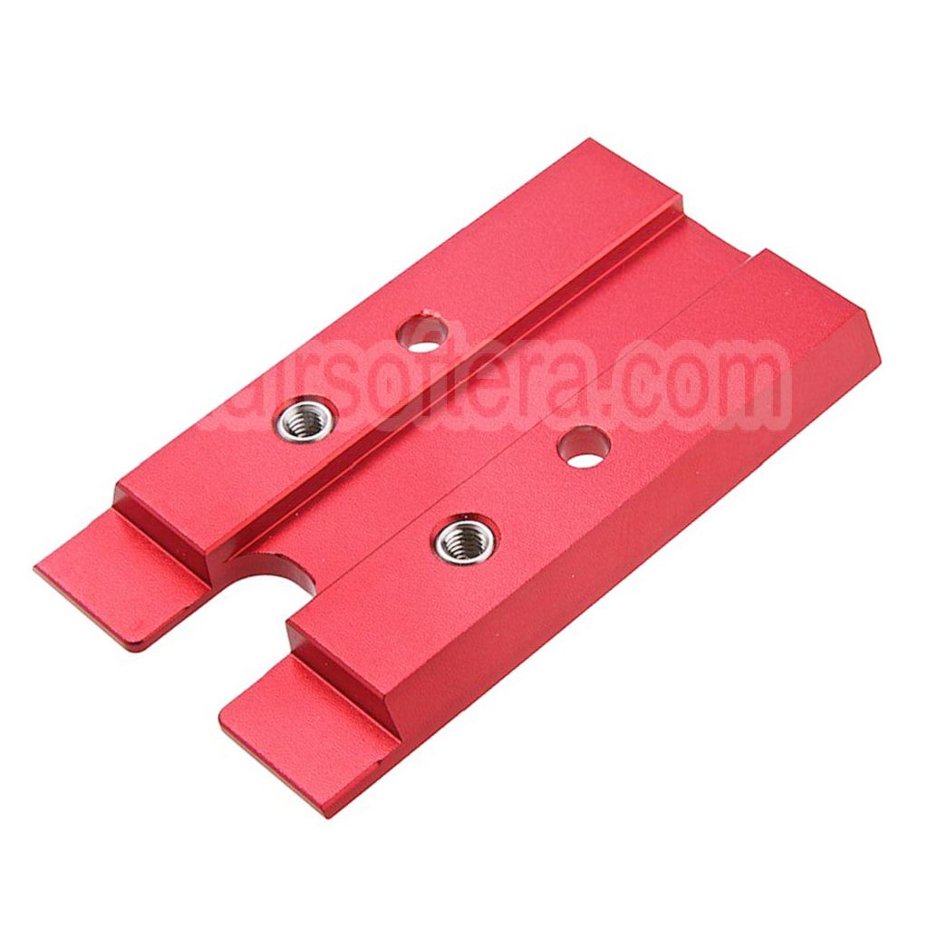 Novritsch CNC Aluminium Premium Rouge Point Plaque Convient pour VT RMR Mounting Footprint Novritsch SSP5 Série GBB Pistolet Airsoft