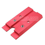 Novritsch CNC Aluminium Premium Rouge Point Plaque Convient pour VT RMR Mounting Footprint Novritsch SSP5 Série GBB Pistolet Airsoft