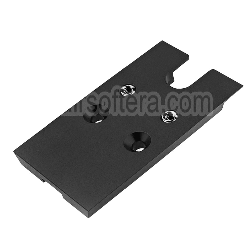 Novritsch CNC Aluminium Premium Rouge Point Plaque Convient pour VT RMR Mounting Footprint Novritsch SSP5 Série GBB Pistolet Airsoft