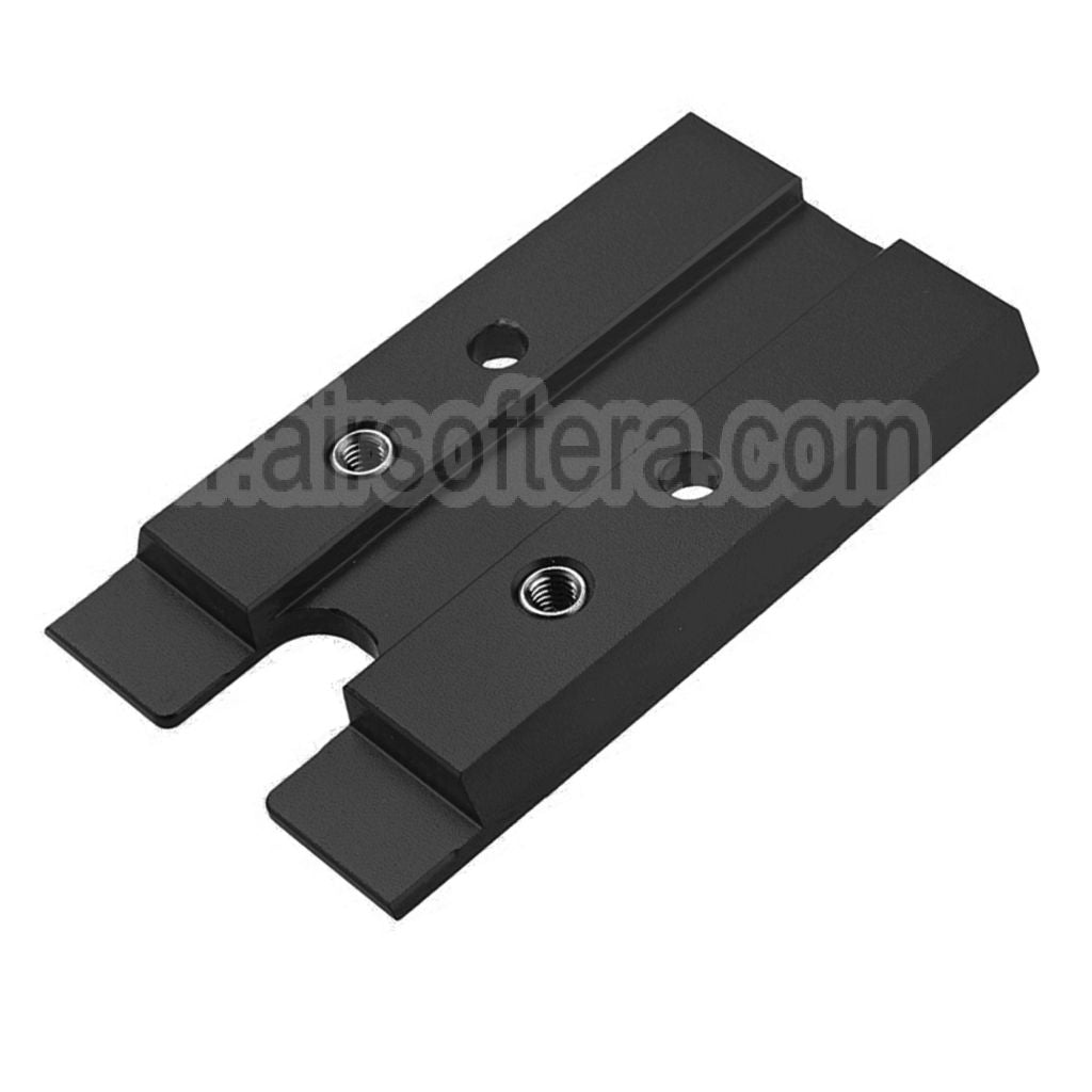 Novritsch CNC Aluminium Premium Rouge Point Plaque Convient pour VT RMR Mounting Footprint Novritsch SSP5 Série GBB Pistolet Airsoft