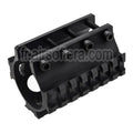 LCT 3-Côtés 75mm 7-Slots 20mm Picatinny Silencieux Rail Convient pour AS VAL VSS Série Fusil Airsoft Noir