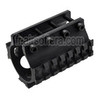 LCT 3-Côtés 75mm 7-Slots 20mm Picatinny Silencieux Rail Convient pour AS VAL VSS Série Fusil Airsoft Noir