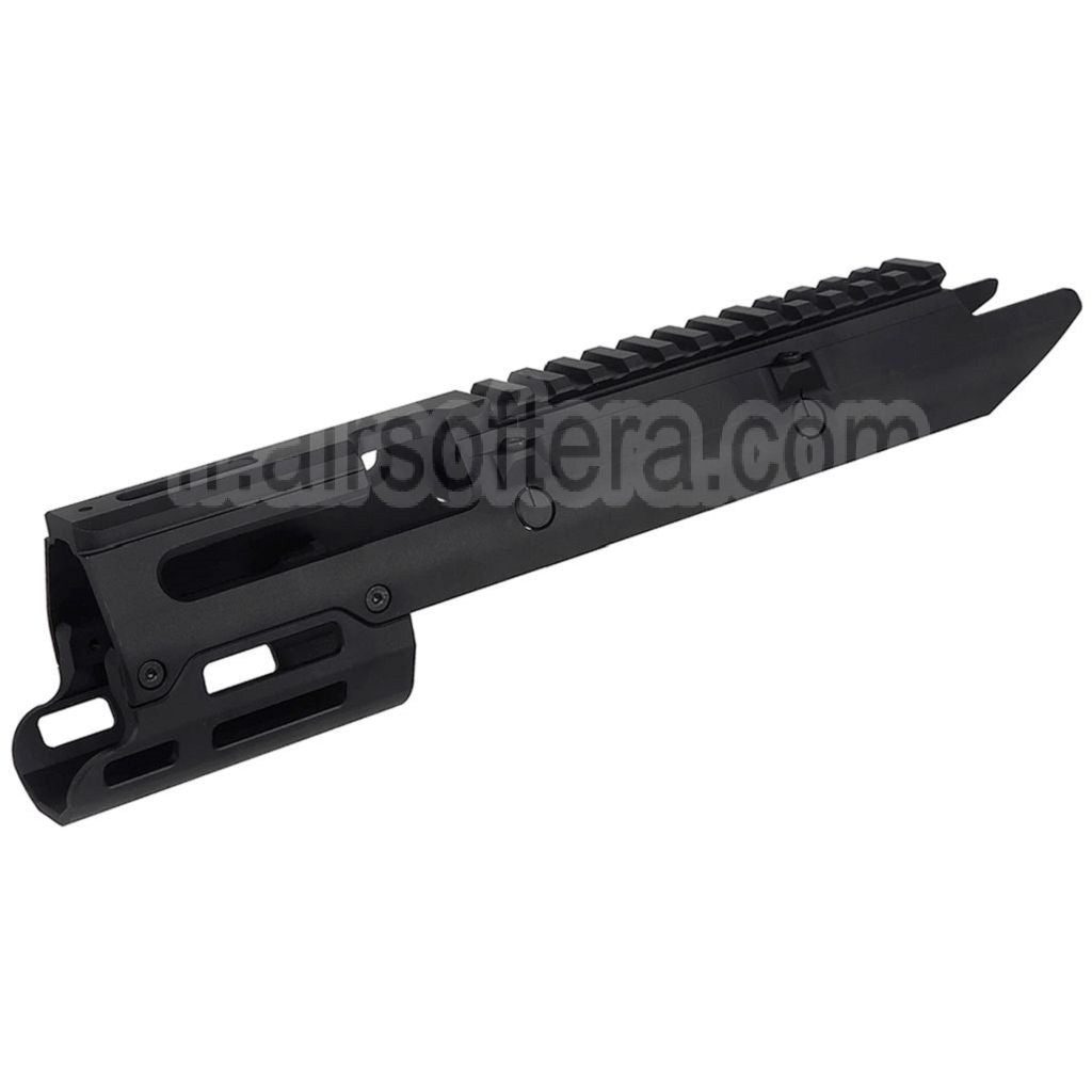 5KU CNC Aluminium UG Style Monolithique M-LOK Rail de Garde-Main Convient pour VFC Umarex MP5K Série GBB Fusil Airsoft Noir