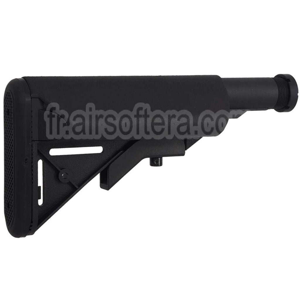 CYMA LMT Style 5-Positions Rétractable Crosse avec tube tampon Convient pour M4 M16 Série AEG Fusils Airsoft Noir