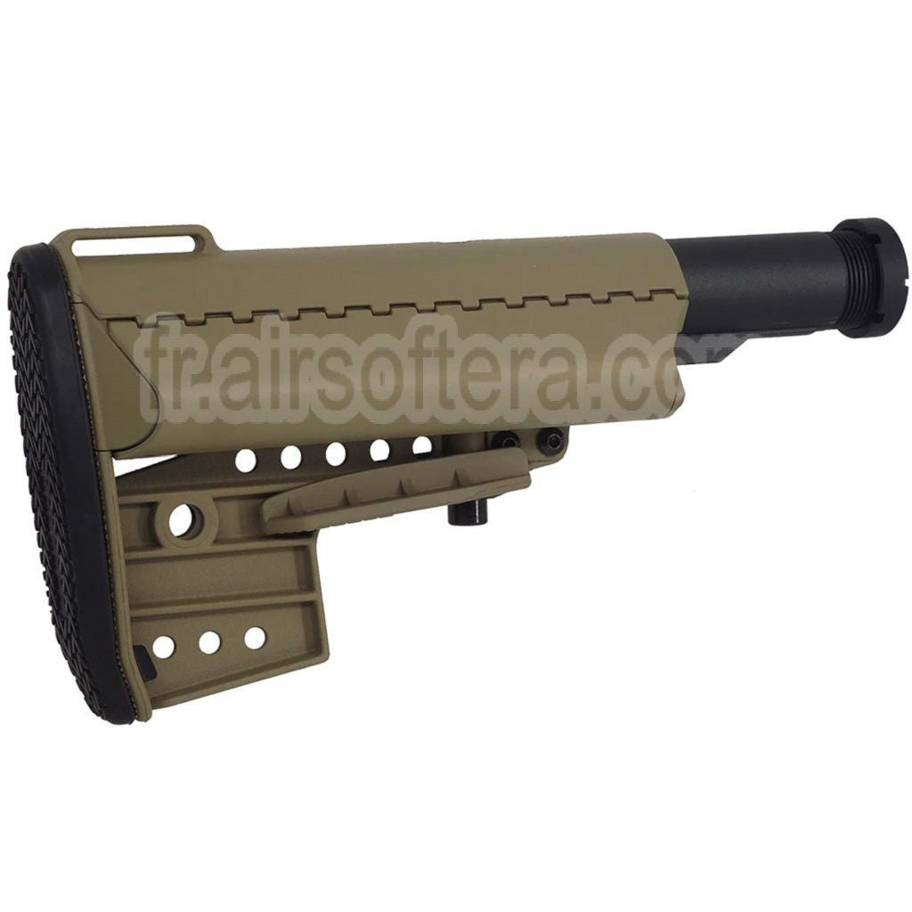 CYMA VLT Clubfoot 5-Positions Rétractable Crosse avec tube tampon Convient pour M4 M16 Série AEG Fusils Airsoft