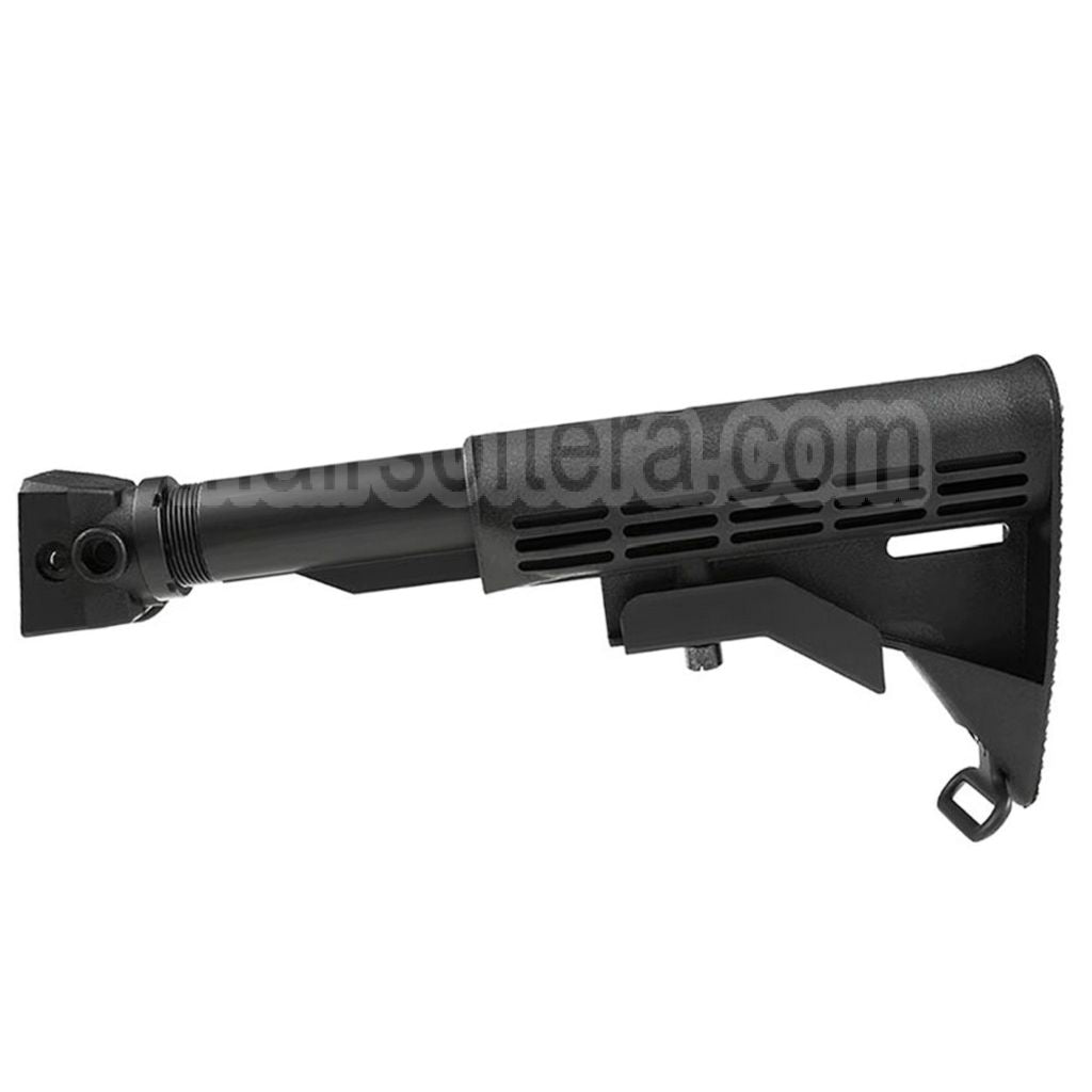 CYMA LE Style 6-Positions Rétractable Crosse avec adaptateur Sangle QD tube tampon Convient pour AK Série AEG Fusils Airsoft Noir