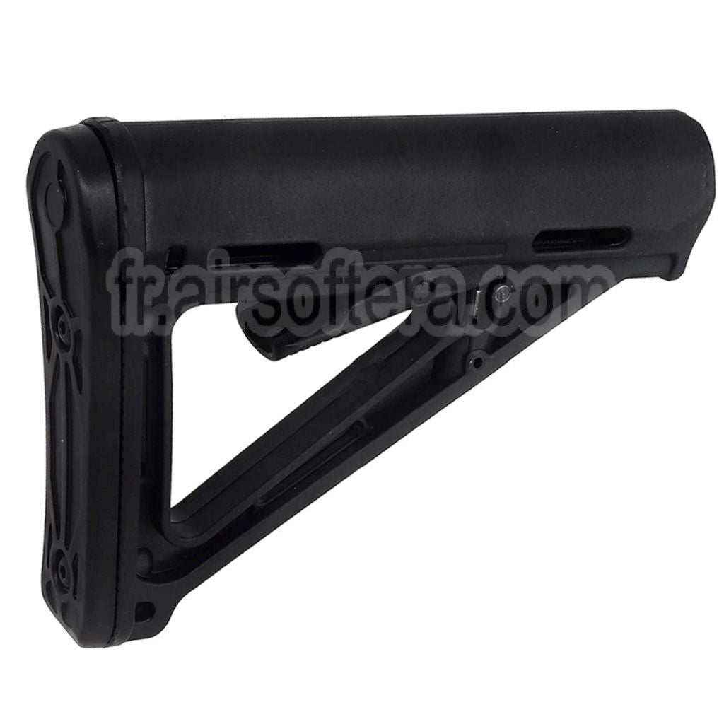 E&amp;C MOE Style Rétractable Crosse Convient pour M4 M16 Série AEG Fusil Airsoft Noir
