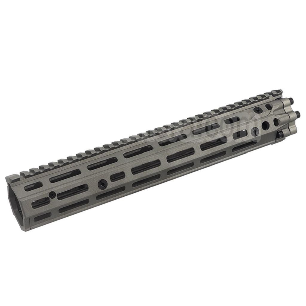 CYMA EMG Daniel Defense Licensed CNC Aluminum 12.5 Pouces Free Float M-LOK RIS III Rail de Garde-Main Convient pour M4 M16 Série AEG Fusil Airsoft