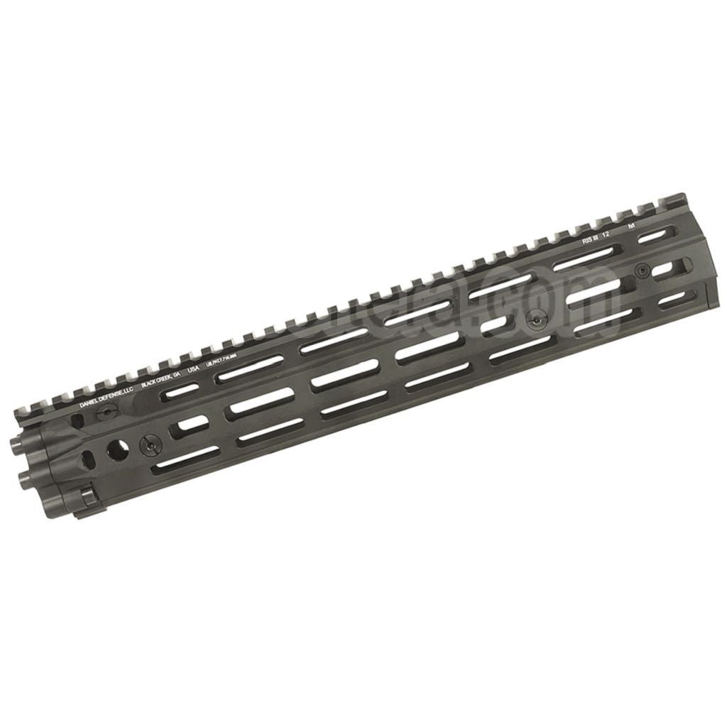 Rail de garde-main flottant M-LOK RIS III en aluminium CNC sous licence CYMA EMG Daniel Defense, 12,5 pouces, compatible avec les répliques d'airsoft M4 et M16 AEG.