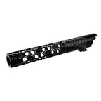 Dr. Black CNC 6063 Aluminium 5 Pouces 125mm Favos Style Canon Extérieur +11mm CW sens horaire Convient pour Armorer Works AW WE-TECH Tokyo Marui Hi-Capa 5.1 Série GBB Pistolet Airsoft