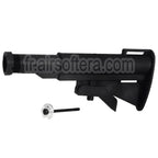CYMA M733 Style Rétractable Crosse avec 2-Positions Tube Convient pour M4 M16 Série AEG Fusil Airsoft Noir