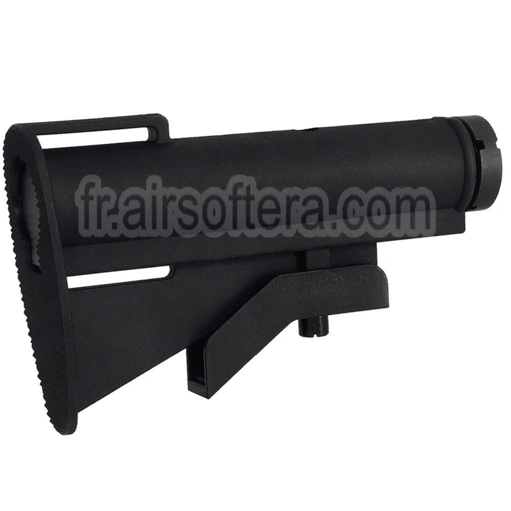 CYMA M733 Style Rétractable Crosse avec 2-Positions Tube Convient pour M4 M16 Série AEG Fusil Airsoft Noir