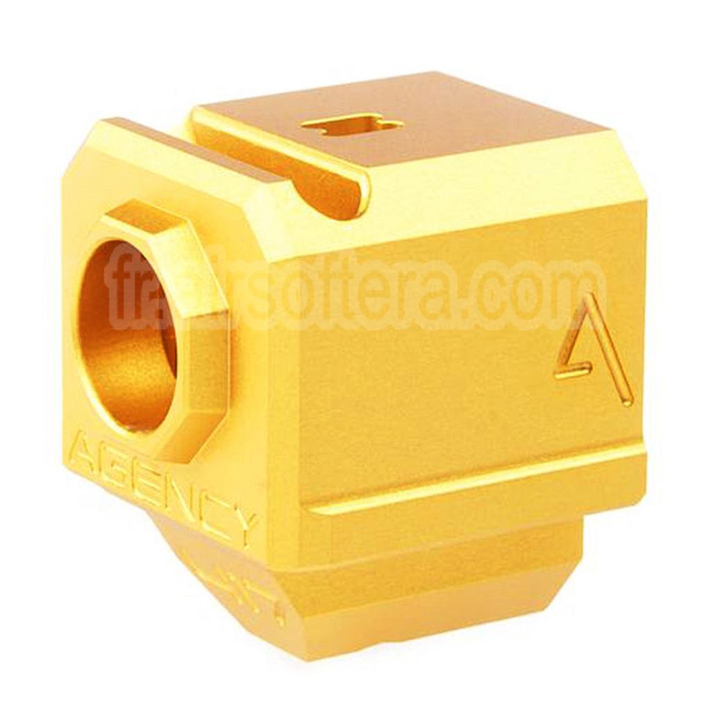 RWA Agency Arms 417 Single Port Compensateur -14mm CCW sens antihoraire Convient pour Elite Force UMAREX VFC WE (WE-Tech) G-Série GBB Pistolet Airsoft