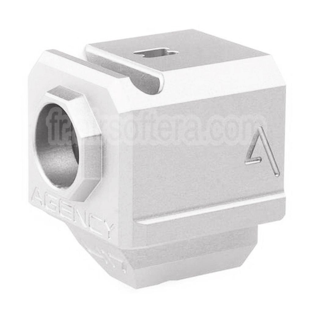 RWA Agency Arms 417 Single Port Compensateur -14mm CCW sens antihoraire Convient pour Elite Force UMAREX VFC WE (WE-Tech) G-Série GBB Pistolet Airsoft