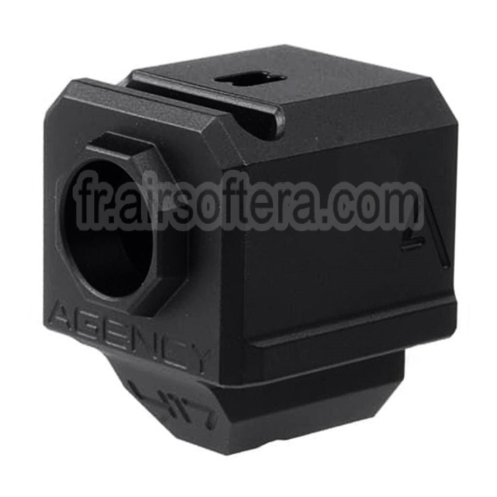 RWA Agency Arms 417 Single Port Compensateur -14mm CCW sens antihoraire Convient pour Elite Force UMAREX VFC WE (WE-Tech) G-Série GBB Pistolet Airsoft