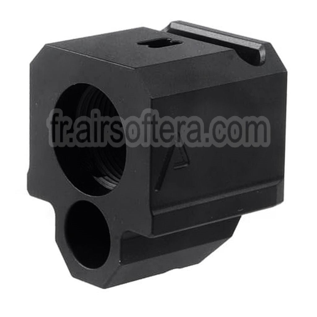 RWA Agency Arms 417 Single Port Compensateur -14mm CCW sens antihoraire Convient pour Elite Force UMAREX VFC WE (WE-Tech) G-Série GBB Pistolet Airsoft