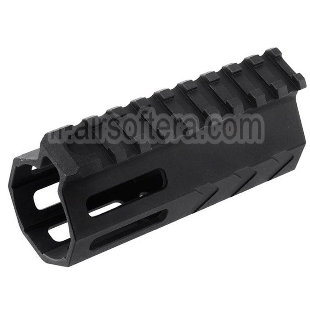BAD Workhorse CNC Aluminium 4 Pouces Free Float M-LOK Rail de Garde-Main Convient pour VFC AR M4 Série GBB Fusil Airsoft Noir