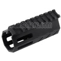 BAD Workhorse CNC Aluminium 4 Pouces Free Float M-LOK Rail de Garde-Main Convient pour VFC AR M4 Série GBB Fusil Airsoft Noir