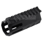 BAD Workhorse CNC Aluminium 4 Pouces Free Float M-LOK Rail de Garde-Main Convient pour VFC AR M4 Série GBB Fusil Airsoft Noir