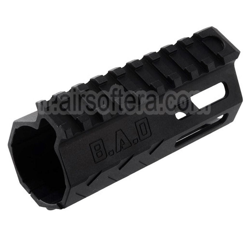 BAD Workhorse CNC Aluminium 4 Pouces Free Float M-LOK Rail de Garde-Main Convient pour VFC AR M4 Série GBB Fusil Airsoft Noir