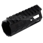 BAD Workhorse CNC Aluminium 4 Pouces Free Float M-LOK Rail de Garde-Main Convient pour VFC AR M4 Série GBB Fusil Airsoft Noir