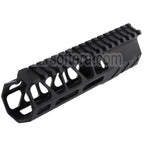 BAD Workhorse CNC Aluminium 6.7 Pouces Free Float M-LOK Rail de Garde-Main Convient pour VFC AR M4 Série GBB Fusil Airsoft Noir