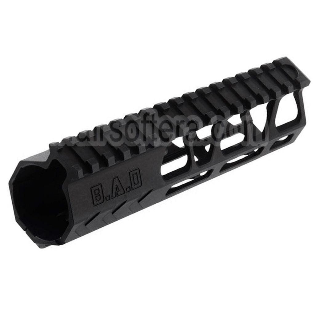 BAD Workhorse CNC Aluminium 6.7 Pouces Free Float M-LOK Rail de Garde-Main Convient pour VFC AR M4 Série GBB Fusil Airsoft Noir