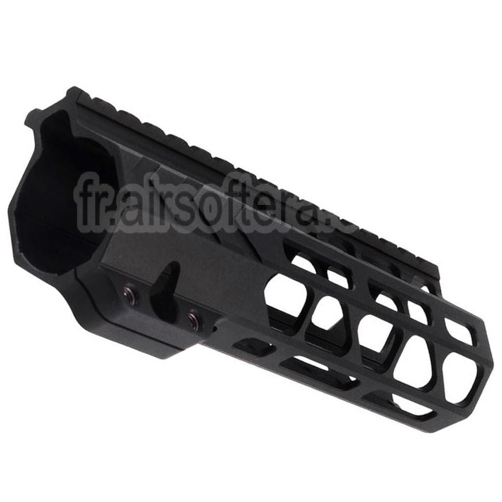 BAD Workhorse CNC Aluminium 6.7 Pouces Free Float M-LOK Rail de Garde-Main Convient pour VFC AR M4 Série GBB Fusil Airsoft Noir
