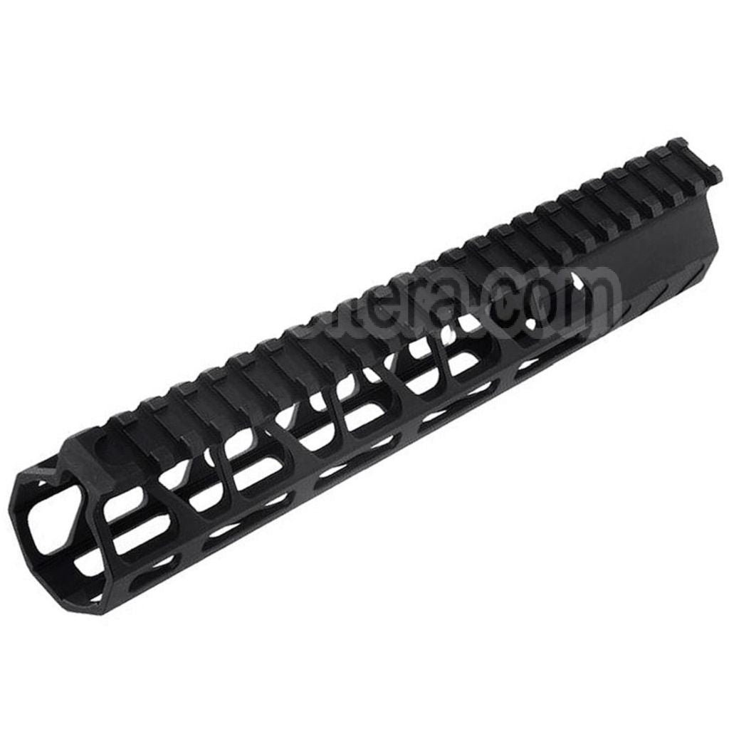 BAD Workhorse CNC Aluminium 9.5 Pouces Free Float M-LOK Rail de Garde-Main Convient pour VFC AR M4 Série GBB Fusil Airsoft Noir