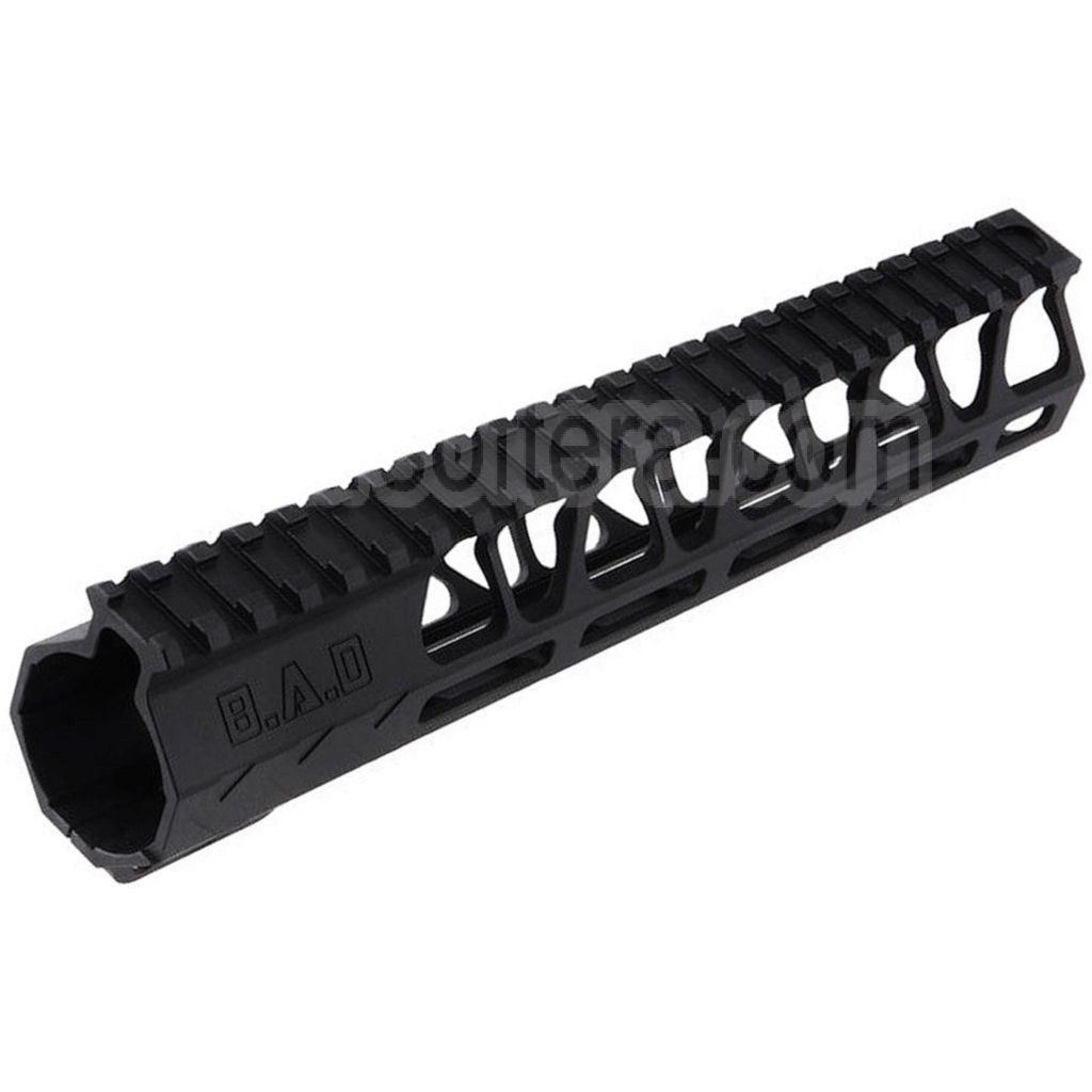 BAD Workhorse CNC Aluminium 9.5 Pouces Free Float M-LOK Rail de Garde-Main Convient pour VFC AR M4 Série GBB Fusil Airsoft Noir