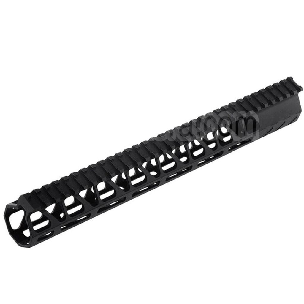 BAD Workhorse CNC Aluminium 13.5 Pouces Free Float M-LOK Rail de Garde-Main Convient pour VFC AR M4 Série GBB Fusil Airsoft Noir