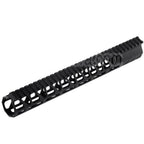 BAD Workhorse CNC Aluminium 13.5 Pouces Free Float M-LOK Rail de Garde-Main Convient pour VFC AR M4 Série GBB Fusil Airsoft Noir