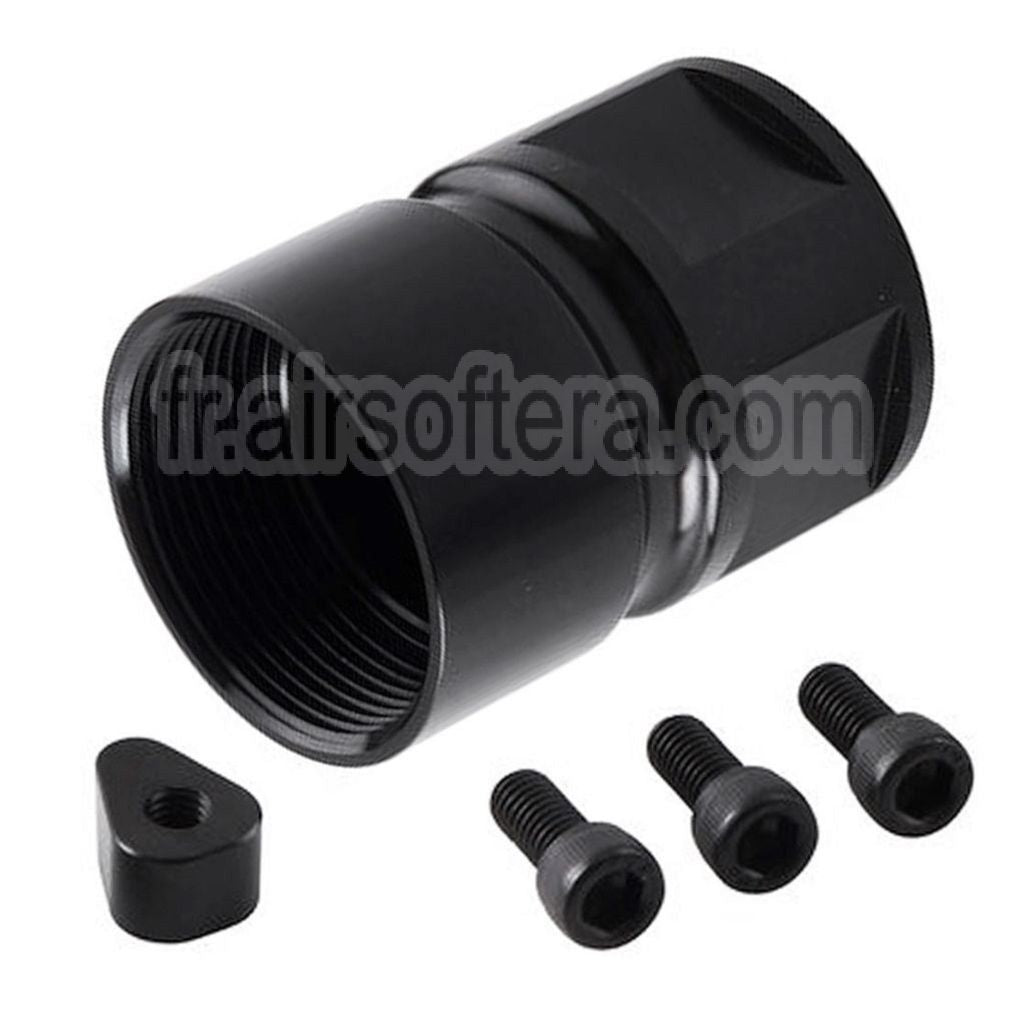 BAD Workhorse CNC Aluminium 15 Pouces Free Float M-LOK Rail de Garde-Main Convient pour VFC AR M4 Série GBB Fusil Airsoft Noir