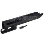 5KU CNC Aluminium M-LOK Rail de Garde-Main avec Chargement Poignée Convient pour CYMA MP5K Série GBB Fusil Airsoft Noir